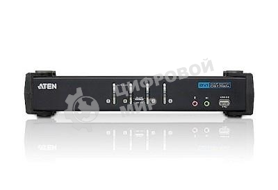 Переключатель ATEN KVM Switch CS1764A-AT-G 4-х портовый USB 2.0 DVI KVMP-переключатель (KVM Switch)