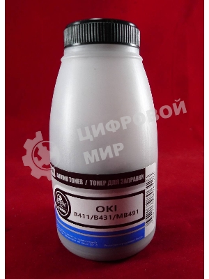Тонер OKI B411/B431/MB461/MB471/MB491 Black (фл. 100г) B&W Premium (Tomoegawa) фас. Россия