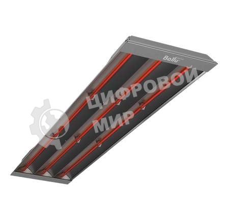 Обогреватель инфракрасный Ballu BIH-T-3.0 серый, 3000 Вт, 30 м2