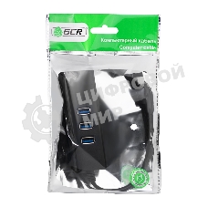 Cетевой адаптер Greenconnect USB 3.1 Тип C M -> Ethernet RJ-45 F Lan Card + USB 2.0-хаб на 3 порта (GCR-UC2CL01)