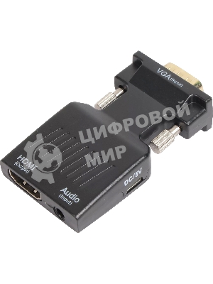 Переходник VCOM CA337A VGA(M)+audio+microUSB --> HDMI(F)1080*60Hz