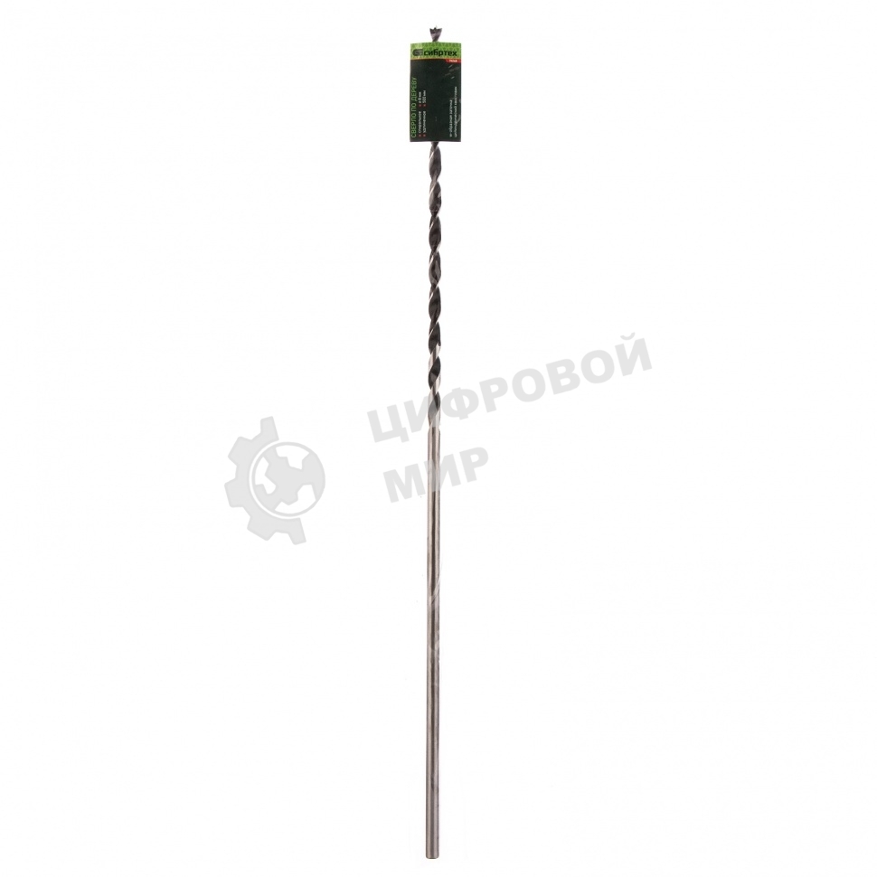 Сверло по дереву Сибртех 8х500 мм, цилиндрический хвостовик