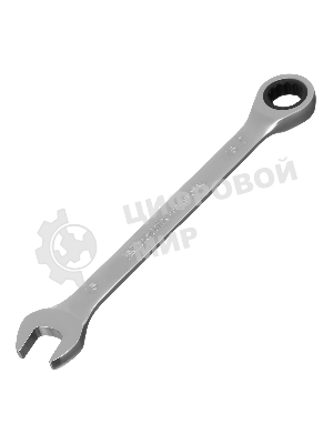 Ключ комбинированный трещоточный Matrix, 15 мм, CrV, зеркальный хром