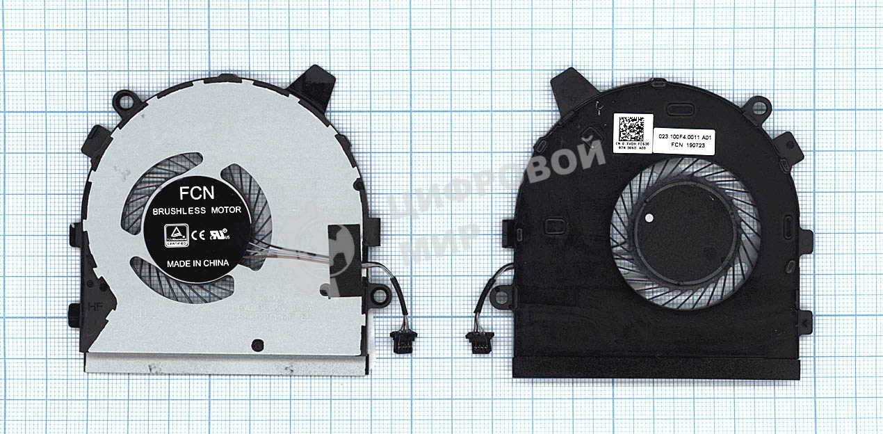 Вентилятор (кулер) для ноутбука Dell Inspiron 13 7390 7391