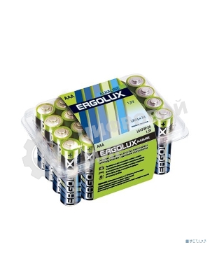 Элемент питания алкалиновый Ergolux LR03 Alkaline BP-24 (уп.24шт)