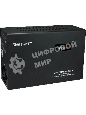 Стабилизатор напряжения Smartwatt AVR Triac 5000TW 5000ВА черный