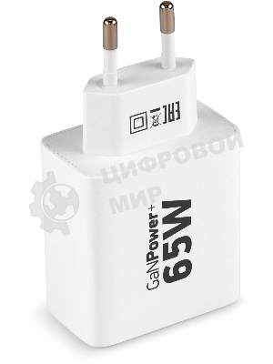 Сетевое зарядное устройство Digma Pro DPW6B 65W 3.25A (PD+QC) 2хUSB-C/USB-A универсальное белый (DPW6B5GX12WH)