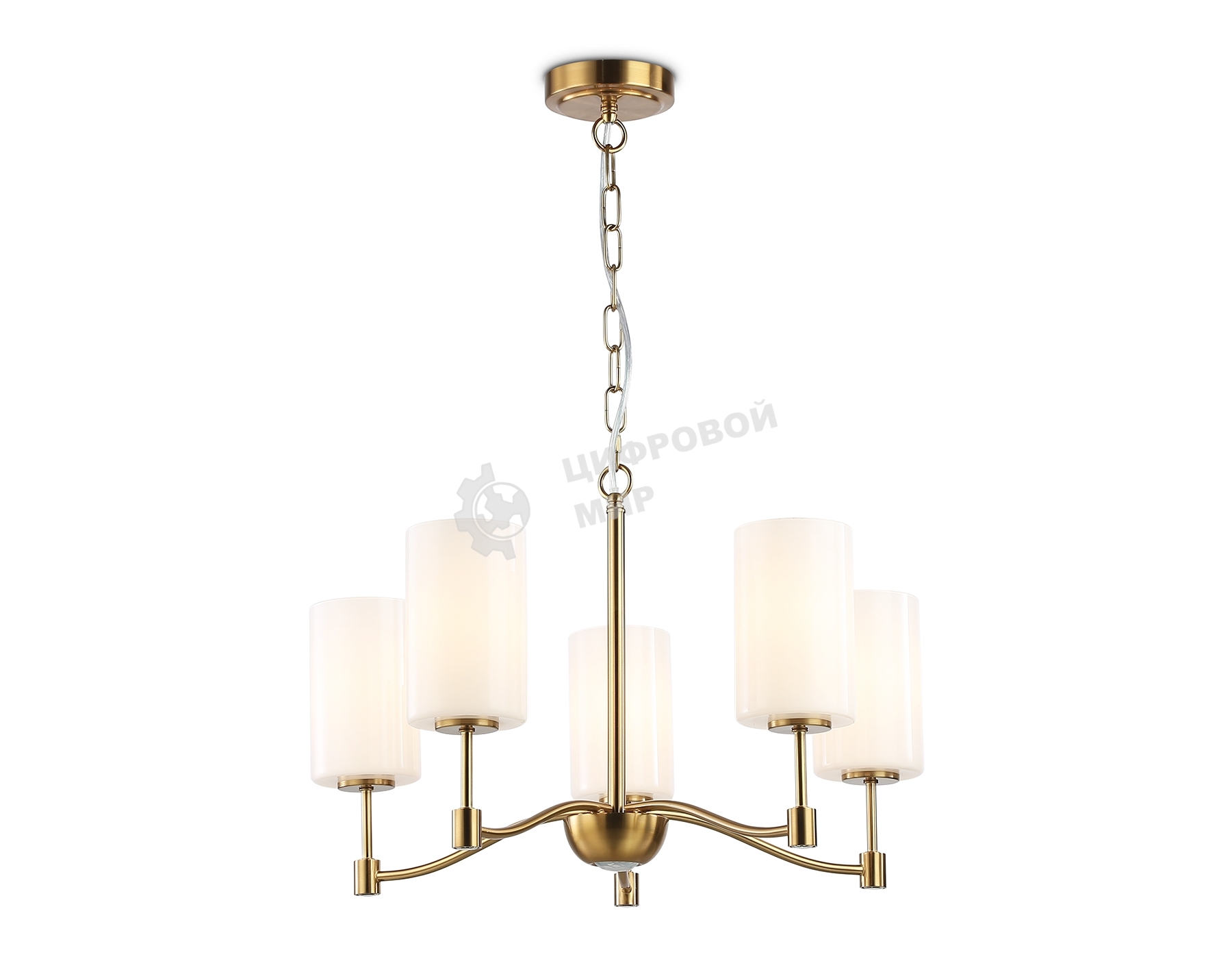 Люстра Ambrella light LH56051/5 BS/FR латунь/белый матовый E14*5 max 40W D590*950
