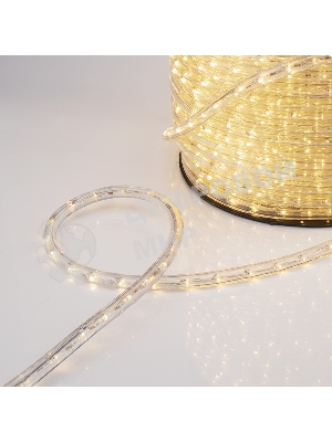 Дюралайт Neon-night LED, постоянное свечение (2W) - теплый белый Эконом 24 LED/м, бухта 100м