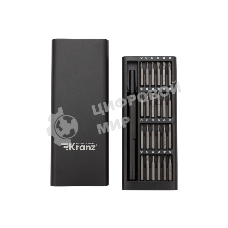 Набор отверток для точных работ Kranz RA-03, 25 предметов