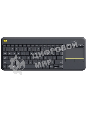 Клавиатура Logitech K400 Wireless Touch Plus беспроводная, радиоканал, чёрный