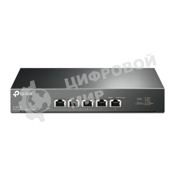 Коммутатор TP-Link 5-port Desktop 10G Unmanaged Switch, 5 100/1G/2.5G/5G/10G RJ-45 ports, Fanless design