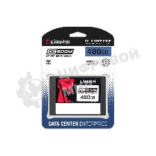 Накопитель SSD Kingston DC600M, 480Gb, SATA III, 2.5