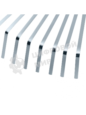 Грабли веерные стальные Palisad, 300-480 мм, 22 плоских зуба, оцинкованные, раздвижные, без черенка