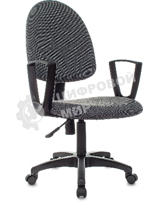 Кресло Бюрократ CH-1300N/3C1 серый, экокожа, 120 кг, механизм качания