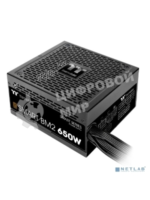Блок питания Thermaltake Smart BM2 RTL (PS-SPD-0650MNFABE-1), 650Вт, 80 Plus Bronze, модульный, черный