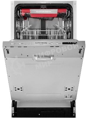 Встраиваемая посудомоечная машина Kuppersberg GLM 4537, серебристый, 44.8 см, 10 компл., 49 дБ, класс A++