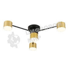 Потолочный светильник Ambrella light FL51722/4 BK/GD черный/золото GX53/4 max 12W 645*135