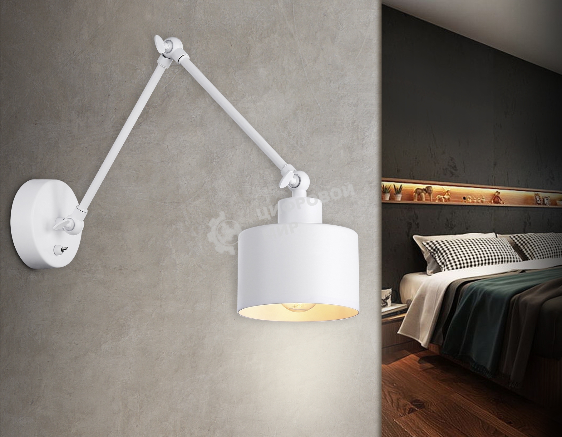 Светильник Ambrella light TR8146 WH белый E27 max 40W 340*120*490