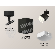 Светильник Ambrella Light XM7813023 SBK/FR черный песок/белый матовый MR16 GU5.3 (A2210, C7813, N7756)