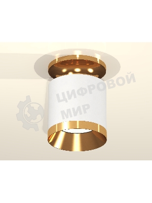 Светильник Ambrella Light XS7401121 SWH/PYG белый песок/золото желтое полированное MR16 GU5.3 (N7929, C7401, N7034)