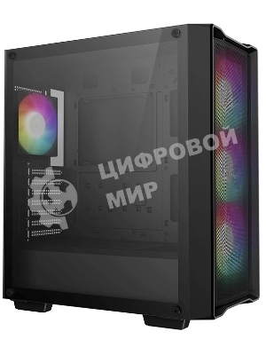 Компьютерный корпус Deepcool CC560 MESH V2 черный без БП ATX 4x120мм 5x140мм 2xUSB 3.0 audio bott PSU