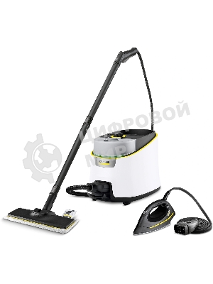 Пароочиститель Karcher SC 4 Deluxe Iron EasyFix белый, напольный, 2200 Вт, 60 г/мин, 1300 мл