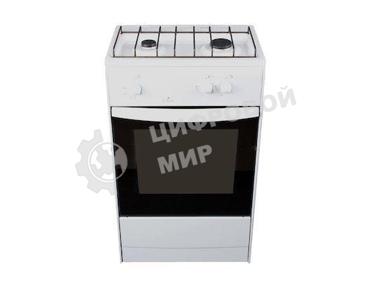 Плита газовая Darina 1AS GM 521 001 W белый/черный, конфорок 2 шт, духовка 45 л, 50 см x 85 см x 41 см