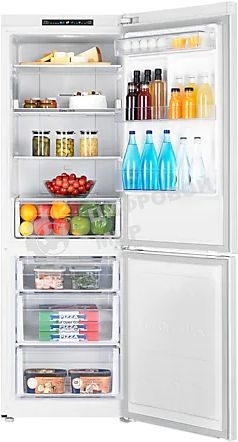 Холодильник Samsung RB30A30N0WW/WT белый двухкамерный инвертер 213/98 л морозилка снизу