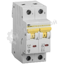 Выключатель автоматический модульный 2п C 32А 6кА ВА47-60M IEK MVA31-2-032-C