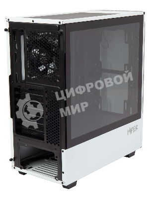 Компьютерный корпус Hiper PW81 белый без БП ATX 3x120мм 2xUSB2.0 2xUSB3.0 audio bott PSU