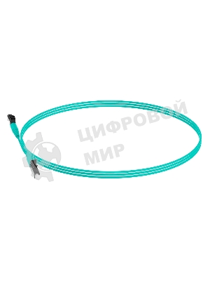 Патч-корд Panduit FZ2ELLNLNSNM001 2x50/125 OM4 LC дуплекс-LC дуплекс 1м LSZH аквамарин