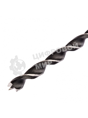 Сверло по дереву Сибртех, 10х500 мм, цилиндрический хвостовик