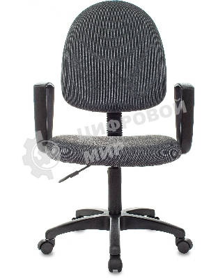 Кресло Бюрократ CH-1300N/3C1 серый, экокожа, 120 кг, механизм качания