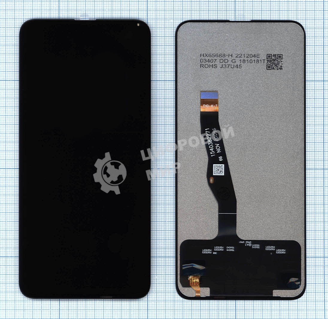 Дисплей для Huawei P Smart Z, Honor 9X, Y9S (COG) черный
