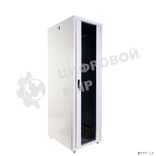Шкаф телекоммуникационный напольный ЭКОНОМ 42U (600 800) дверь стекло, дверь металл