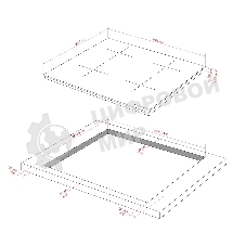 Варочная панель Kuppersberg/ Варочная панель Kuppersberg, индукция, High-Tech, 9 уровней мощности, inverter, таймер, пауза, Booster, автоматическое отключение, слайдерное управление, поддержание тепла, черный
