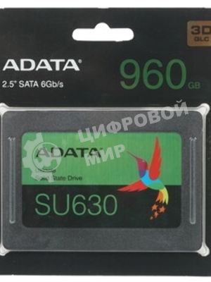 Накопитель SSD ADATA SU630, 960Gb, SATA III, 2.5