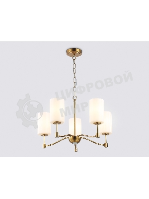 Люстра Ambrella light LH56051/5 BS/FR латунь/белый матовый E14*5 max 40W D590*950