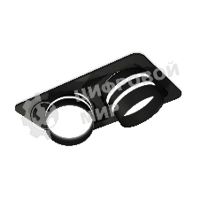Комплект встраиваемого светильника Ambrella light XC7664082 SBK/FR черный песок/белый матовый MR16 GU5.3 (C7664, N7142)