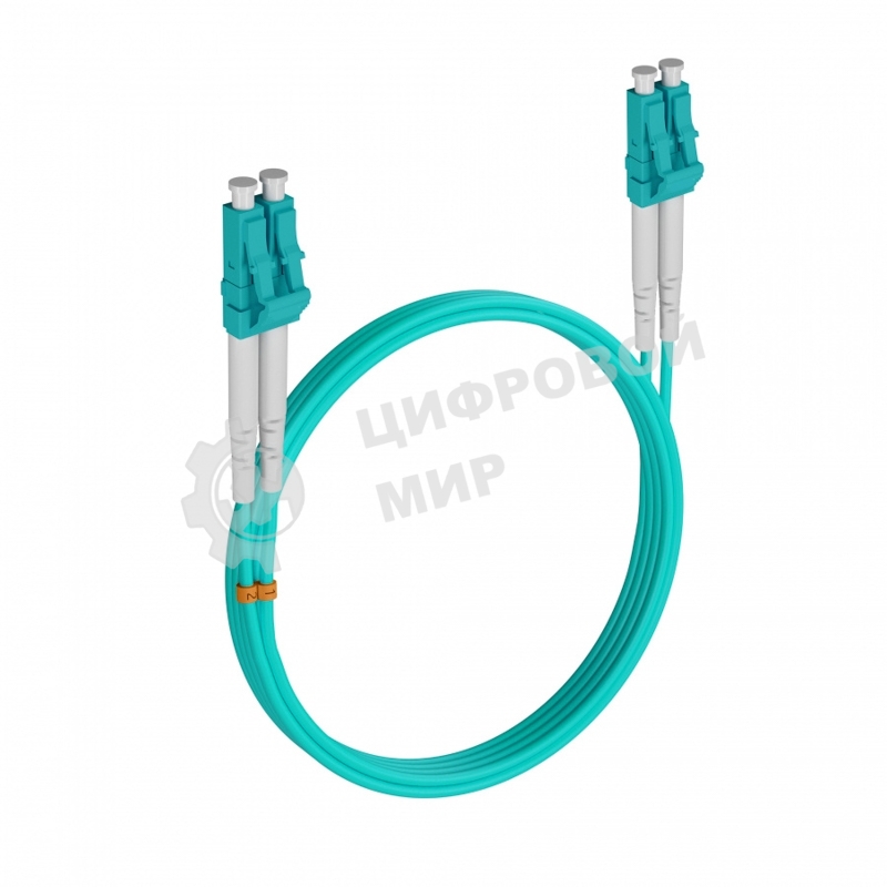 Кабель оптический REXANT 50-2511-1 Патч-корд волоконно-оптический (шнур) MM 50/125 (OM3), LC/UPC–LC/UPC, duplex, 3mm, LSZH 2м REXANT