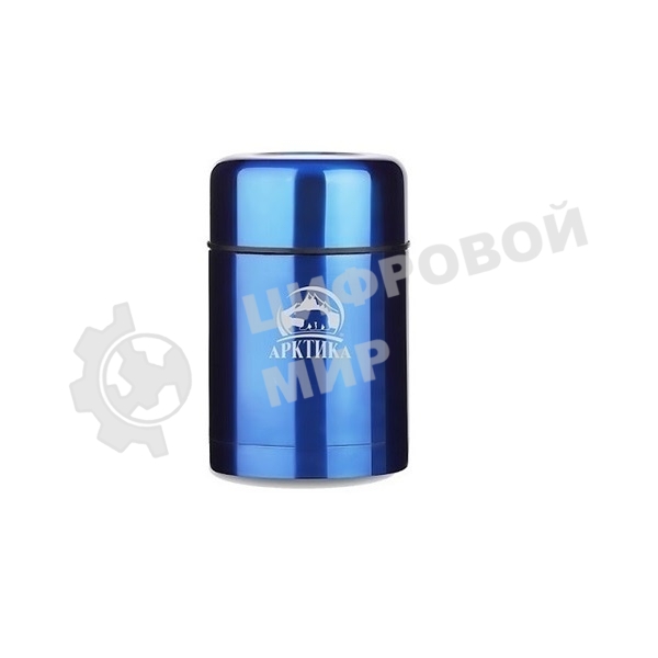 Термос Арктика 302-750 синий, широкое горло 0,75 л для супа и еды, холод/тепло 18 ч