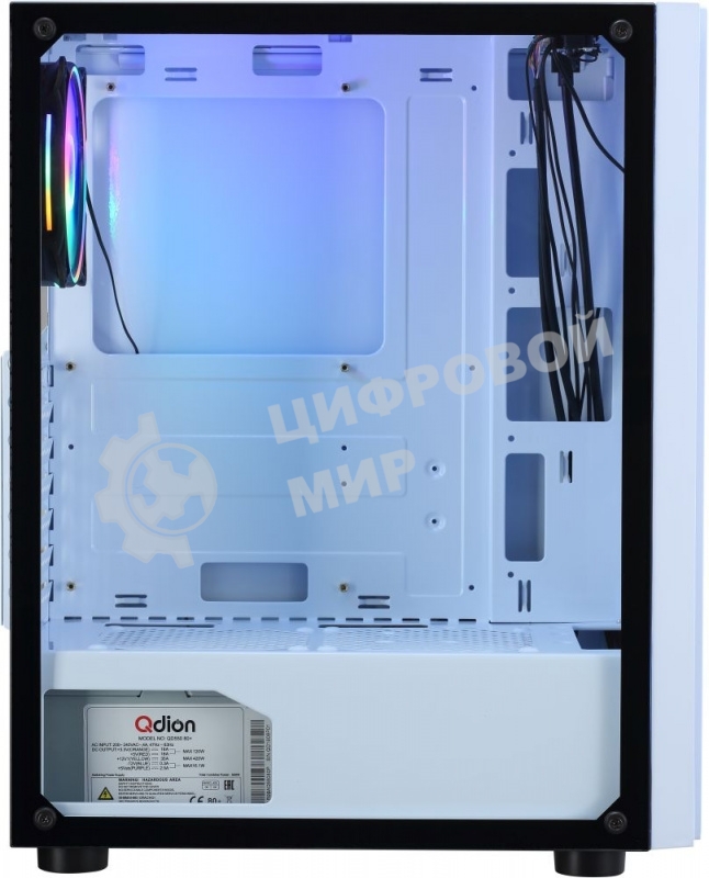 Компьютерный корпус AeroCool/Formula CL-3302W RGb белый без БП ATX 2xUSB 2.0 1xUSB 3.0 audio bott PSU