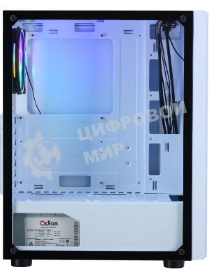 Компьютерный корпус AeroCool/Formula CL-3302W RGb белый без БП ATX 2xUSB 2.0 1xUSB 3.0 audio bott PSU