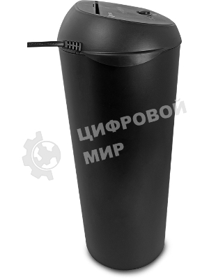 Шредер ГЕЛЕОС УМ24-4, DIN P-4 (4 ур-нь секр.), фрагмент 3,9х38мм, 17 лист (70г/м2), CD/пл.карты/скрепки/скобы, 24 литра