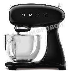 Планетарный миксер Smeg SMF03BLEU, черный (полностью окрашенный корпус)