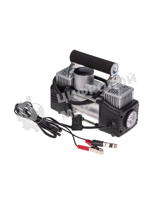 Компрессор поршневой автомобильный усиленный двухпоршневой (75л/мин, 10 АТМ) Rexant