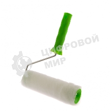 Валик Сибртех Искусственный мех с ручкой, 200 мм,ворс 15 мм, D 48 мм, D руч. 6 мм, полиэстер