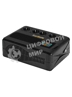 Источник бесперебойного питания ExeGate NEO Smart BU-800.LCD.AVR.5SH 800VA/480W, цветной LCD-дисплей, AVR, 5*Schuko, черный