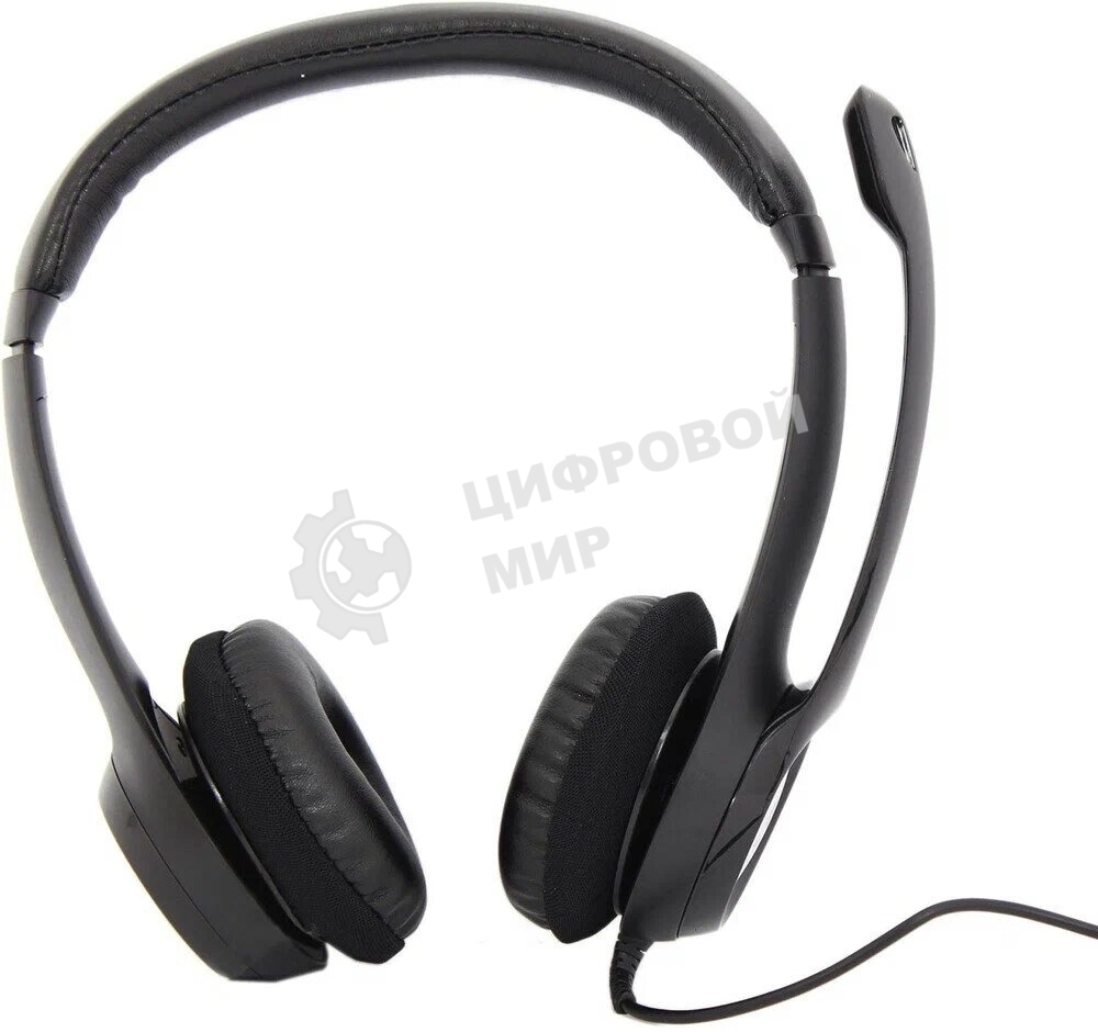 Гарнитура проводная Logitech Headset H390 USB черный